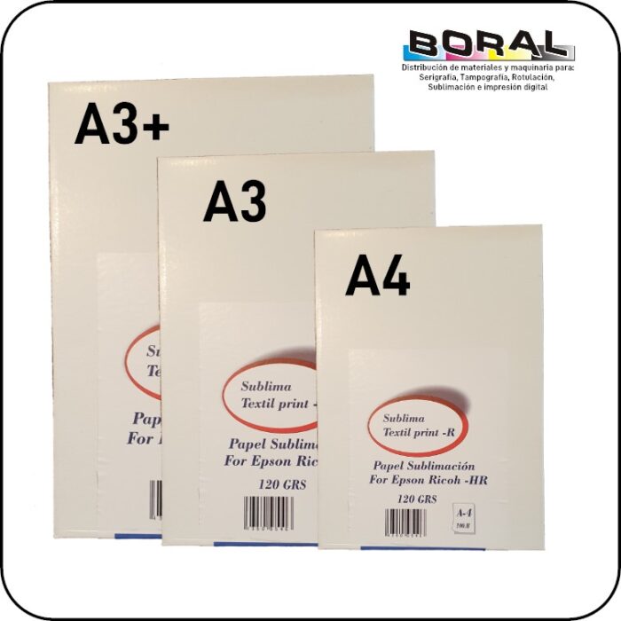 Papel SublimaciÓn 120 Gr A4 A3 A3 Distribuciones Boral 7500